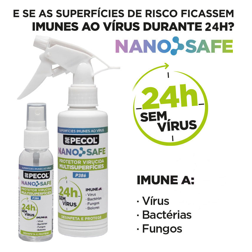 P386 Protetor Virucida Multisuperfícies 24h NANOSAFE